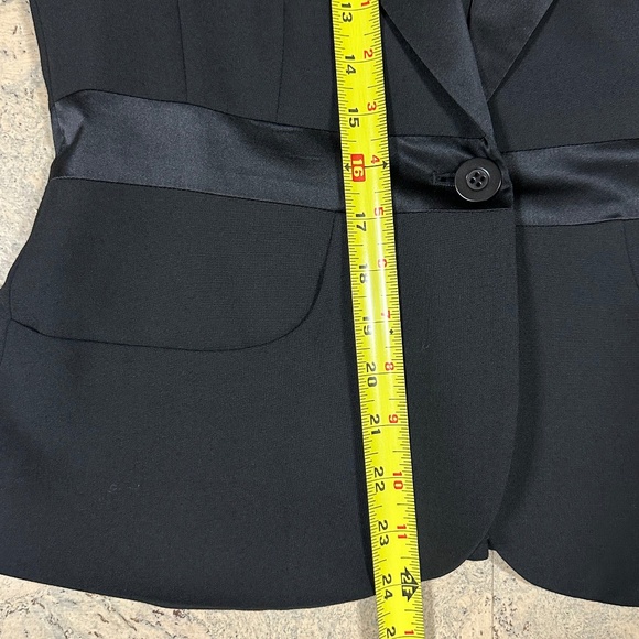 Laundry by Shelli Segal Black Tuxedo Blazer Jacket Women Size 8 - Picture 13 of 13